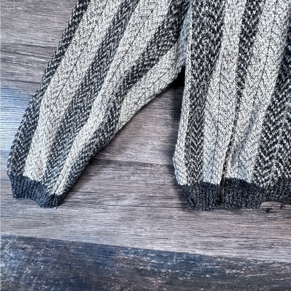 Liberty Crewneck Sweater Black and Cream Striped - Picture 6 of 7